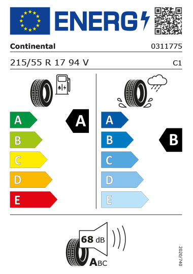 Kia Tyre Label -continental-0311775-215-55R17