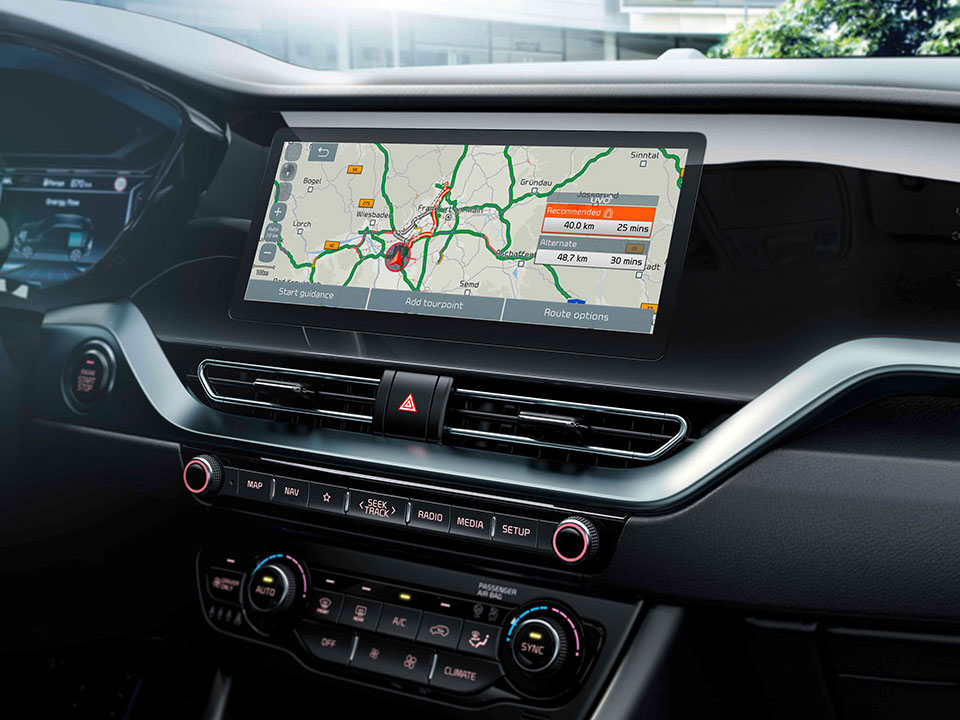 Kia Niro navigation system 10.25" touch screen